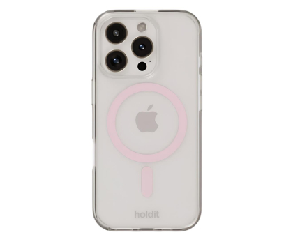 Etui do telefonów Holdit MagSafe Case iPhone 16 Pro Max Pink/Transparent 16573